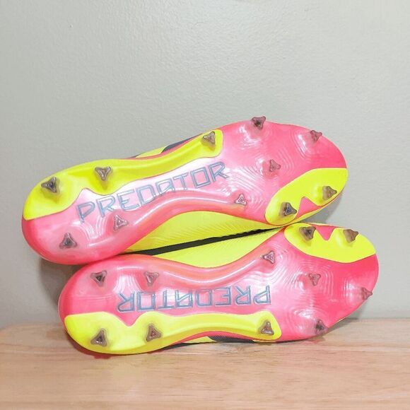 Adidas Predator 24 Elite Laceless FG Soccer Cleats Yellow IE2366 Women's 8.5 - Picture 5 of 7